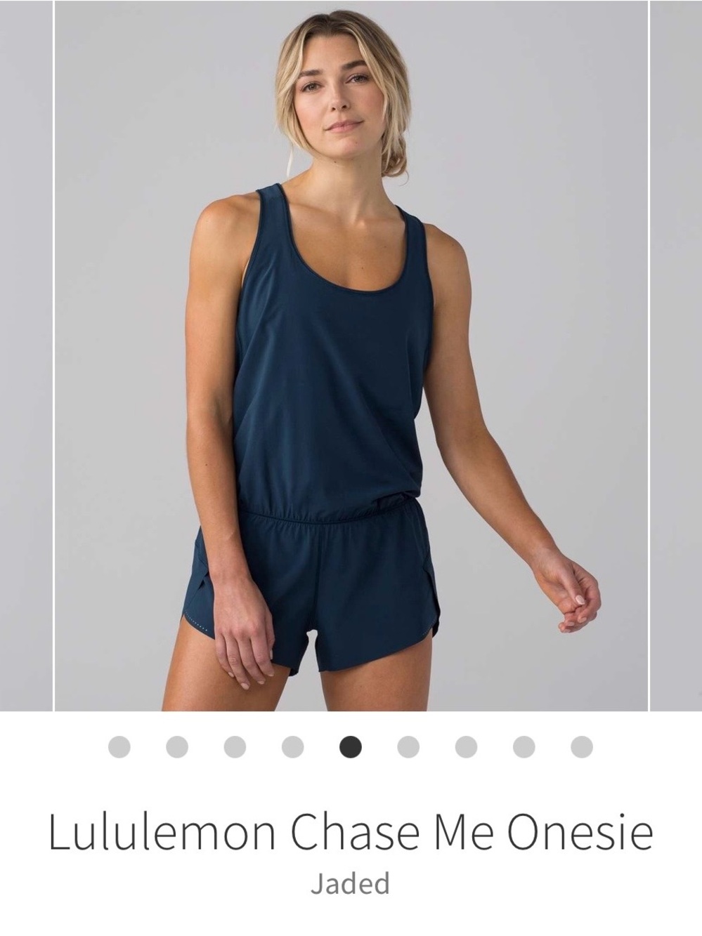 Lululemon Chase Me Onesie / Romper - Jaded Navy Blue Size 6